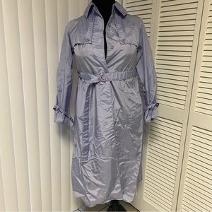 VINTAGE The Totes Coat Women’s Trench Coat Rain Coat Size 10 Purple/Lilac/Grey